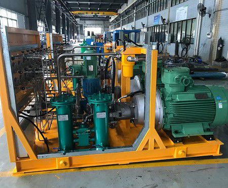Energy industry: Power plant jacking device hydraulic station